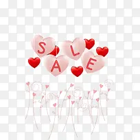 矢量立体爱心气球-空若网 矢量立体爱心气球-空若网