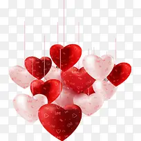 矢量立体爱心气球-空若网 矢量立体爱心气球-空若网