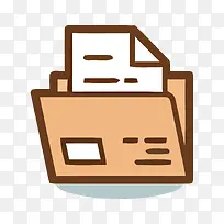 矢量装着纸张的文件夹素材-空若网 矢量装着纸张的文件夹素材-空若网