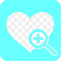 放大镜爱心医用标签-空若网 放大镜爱心医用标签-空若网