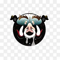 圆形带鼻环的猪鼻子素材-空若网 圆形带鼻环的猪鼻子素材-空若网