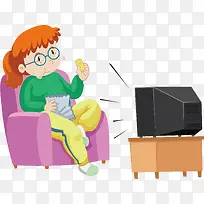 吃薯片看电视-空若网 吃薯片看电视-空若网