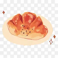 矢量水彩手绘面包-空若网 矢量水彩手绘面包-空若网