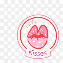 红色爱亲吻嘴唇爱情标签-空若网 红色爱亲吻嘴唇爱情标签-空若网