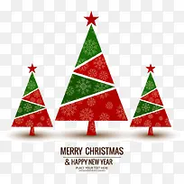 三棵几何圣诞树-空若网 三棵几何圣诞树-空若网