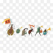 卡通昆虫队伍-空若网 卡通昆虫队伍-空若网