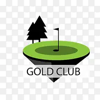 矢量卡通简洁扁平化高尔夫球场p-空若网 矢量卡通简洁扁平化高尔夫球场p-空若网