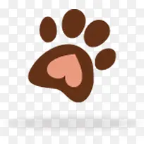 卡通可爱狗熊脚印-空若网 卡通可爱狗熊脚印-空若网