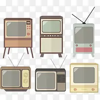 矢量手绘电视-空若网 矢量手绘电视-空若网