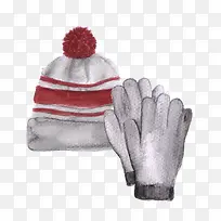 卡通手绘帽子手套-空若网 卡通手绘帽子手套-空若网