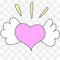 卡通翅膀爱心-空若网 卡通翅膀爱心-空若网