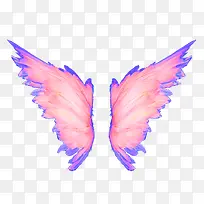 手绘粉色翅膀-空若网 手绘粉色翅膀-空若网