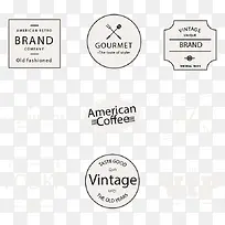 9款餐饮标志矢量素材-空若网 9款餐饮标志矢量素材-空若网