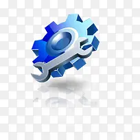 蓝色齿轮设计-空若网 蓝色齿轮设计-空若网