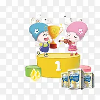 奶粉卡通小孩-空若网 奶粉卡通小孩-空若网