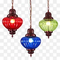 灯饰彩色玻璃吊灯-空若网 灯饰彩色玻璃吊灯-空若网
