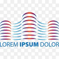 多彩房子产logo素材-空若网 多彩房子产logo素材-空若网