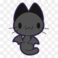 矢量吸血鬼猫-空若网 矢量吸血鬼猫-空若网