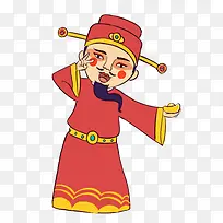 可爱卖萌的财神爷人物-空若网 可爱卖萌的财神爷人物-空若网