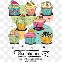 彩色杯子蛋糕-空若网 彩色杯子蛋糕-空若网