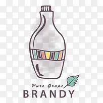 矢量手绘玻璃瓶子-空若网 矢量手绘玻璃瓶子-空若网