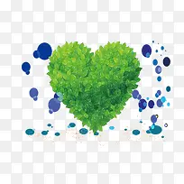 树叶组成的爱心-空若网 树叶组成的爱心-空若网