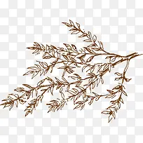 手绘树枝-空若网 手绘树枝-空若网