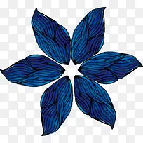 宝石蓝手绘花纹-空若网 宝石蓝手绘花纹-空若网