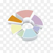 2017年彩色扇形ppt元素-空若网 2017年彩色扇形ppt元素-空若网