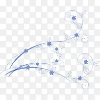 蓝色线条花纹-空若网 蓝色线条花纹-空若网