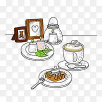 甜点插画-空若网 甜点插画-空若网