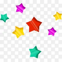 多彩漂浮星星-空若网 多彩漂浮星星-空若网