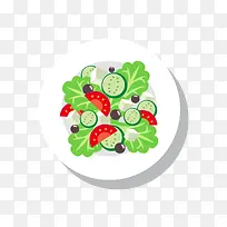 一盘蔬菜沙拉-空若网 一盘蔬菜沙拉-空若网