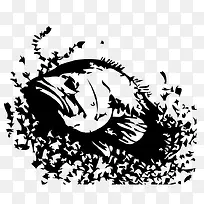 手绘鱼素材-空若网 手绘鱼素材-空若网