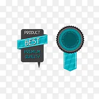 蓝色折纸标签-空若网 蓝色折纸标签-空若网