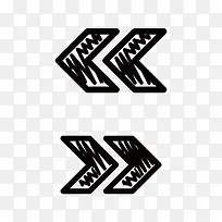 横向手绘箭头图标AI矢量-空若网 横向手绘箭头图标AI矢量-空若网