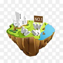 手绘孤岛图案-空若网 手绘孤岛图案-空若网