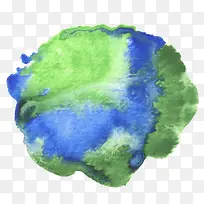 蓝色水彩效果-空若网 蓝色水彩效果-空若网