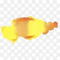 黄色水彩效果-空若网 黄色水彩效果-空若网