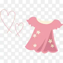 女孩衣服和爱心图案-空若网 女孩衣服和爱心图案-空若网