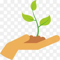 手捧绿芽-空若网 手捧绿芽-空若网