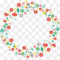 五颜六色碎花边框-空若网 五颜六色碎花边框-空若网