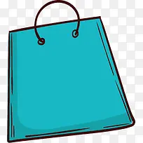 蓝色扁平化手提袋-空若网 蓝色扁平化手提袋-空若网