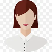 矢量图白色衬衫女性-空若网 矢量图白色衬衫女性-空若网