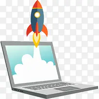 矢量手绘笔记本电脑-空若网 矢量手绘笔记本电脑-空若网