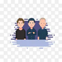 扁平化卡通形象素材-空若网 扁平化卡通形象素材-空若网