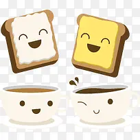 黄油面包配咖啡-空若网 黄油面包配咖啡-空若网