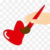 画笔与爱心图片-空若网 画笔与爱心图片-空若网