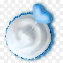 蓝色心型白色乳液-空若网 蓝色心型白色乳液-空若网