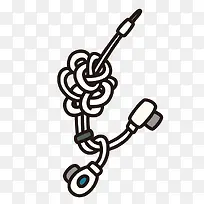 卡通手绘耳机-空若网 卡通手绘耳机-空若网